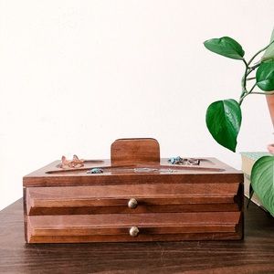 MCM Wood Jewelry Box